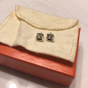 James Avery mini heart earrings